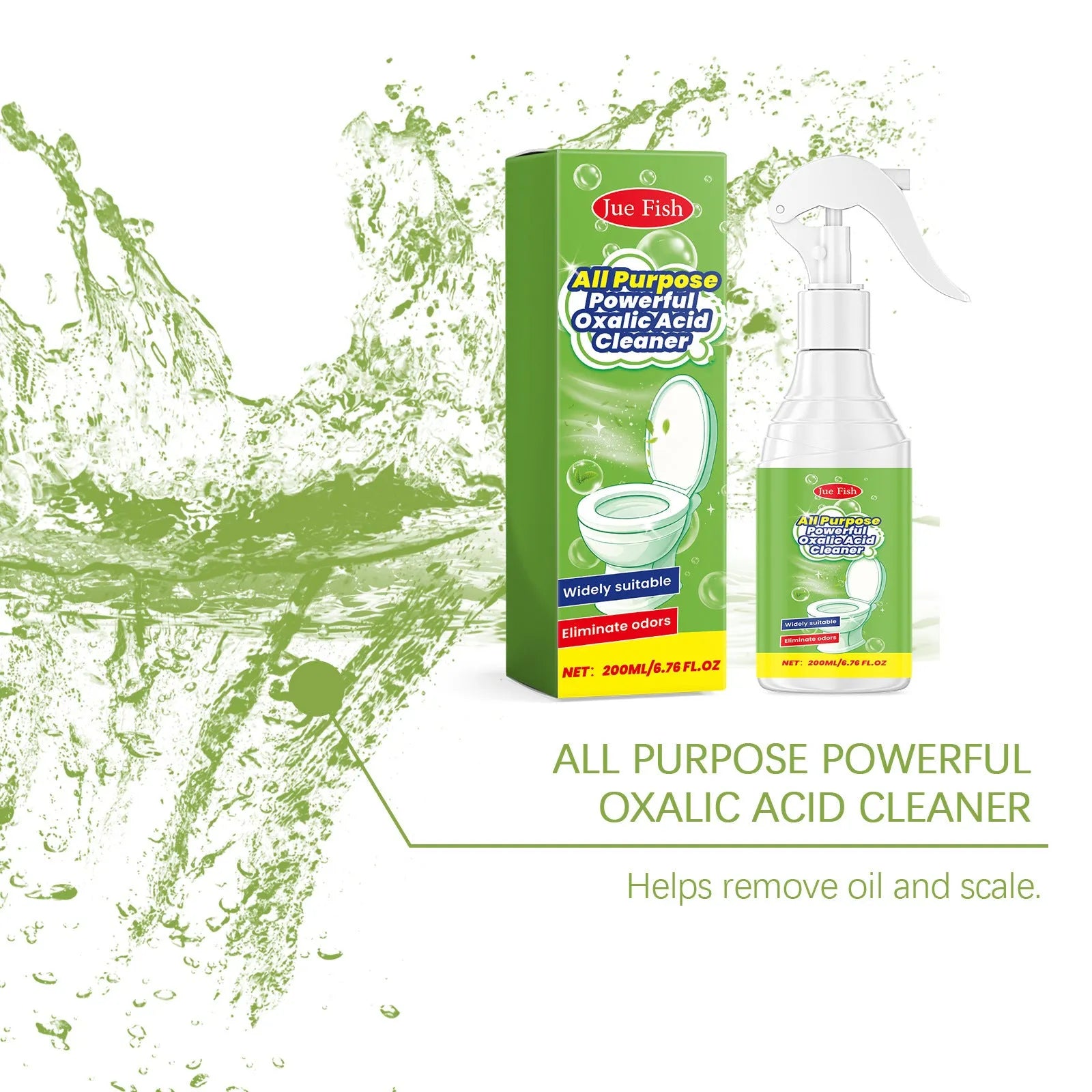 200ml multi-functional household grease cleaning spray bottle for kitchen and bathroom cleaning