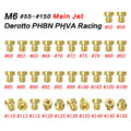 M6 threaded metal carburettor main jet for Derotto PHBN PHVA models