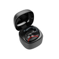 Mini Bluetooth invisible in-ear wireless sports headset with digital display charging case in Iron Gun Gray