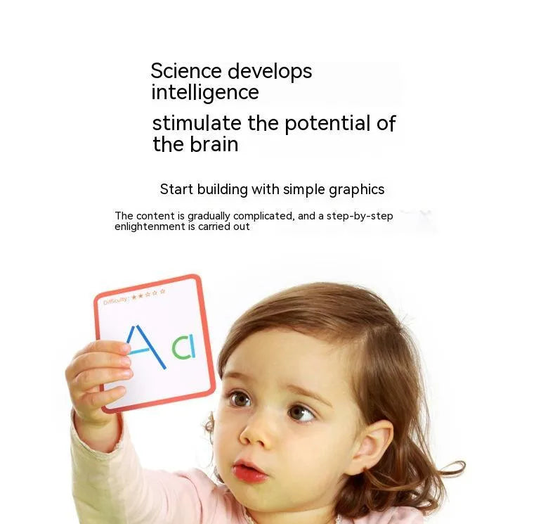Wooden children's logical thinking puzzle board with stick and ring design, 23 x 16.8 x 3.5 cm, in colour box