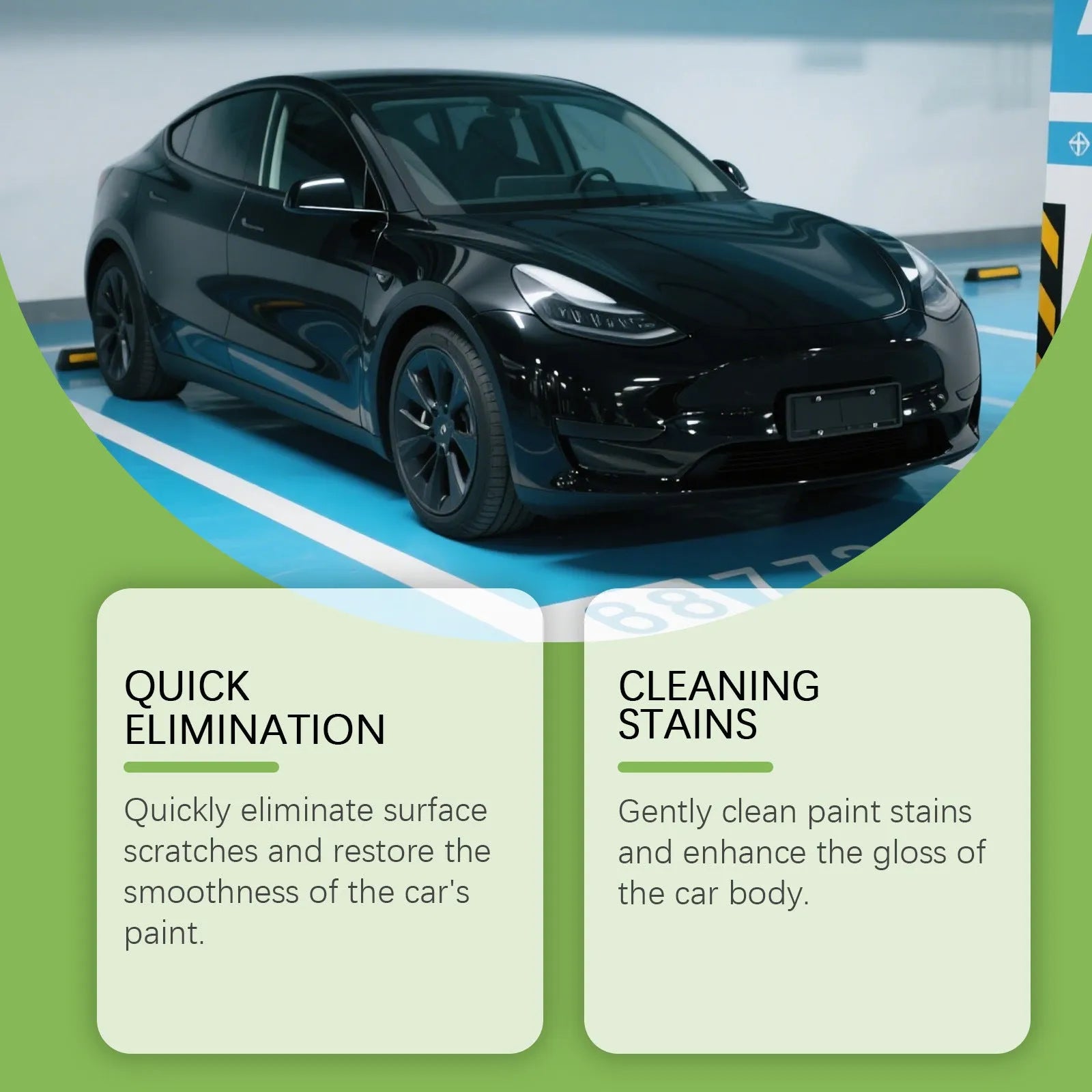 100g tube of car paint scratch recovery cream with 3.8cm diameter on a clean surface