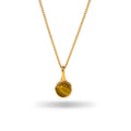 Retro stainless steel necklace with mixed gem inlaid agate pendant and regular chain style electroplated finish