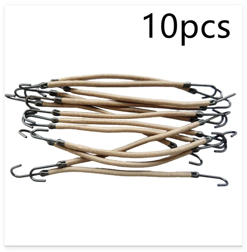 Double hook hair tool for wig making in black, dark brown, and light brown colours with hair hook accessory