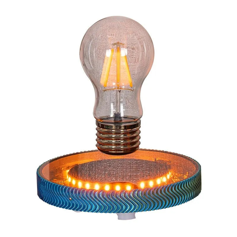 3D printed magnetic suspension night lamp in Moon, Saturn and light bulb designs