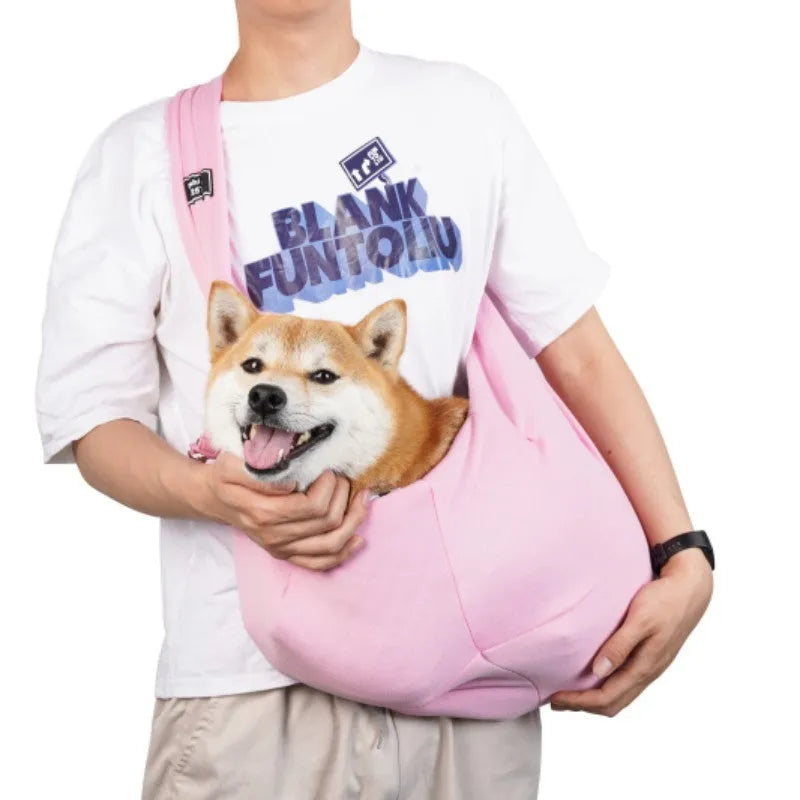 Large folding cat messenger backpack with breathable mesh panel, shown in multiple colour options.