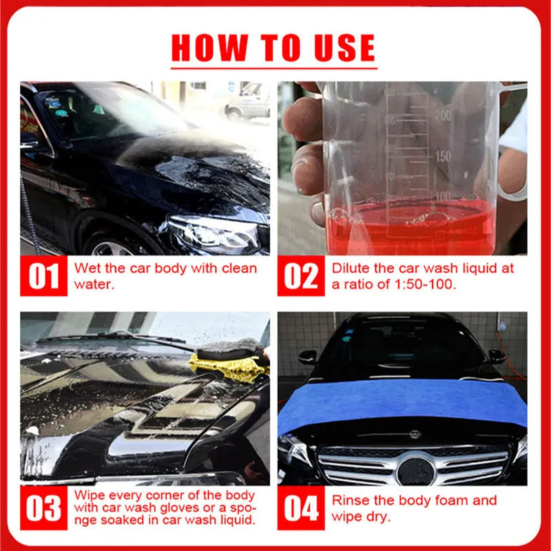 100ml bottle of super concentrated car decontamination and polishing high-foam cleaner