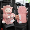 Plush car tissue box trash can combination in character design for General Motors vehicles