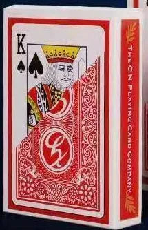 Jumbo playing cards in large size for table games with enhanced visibility