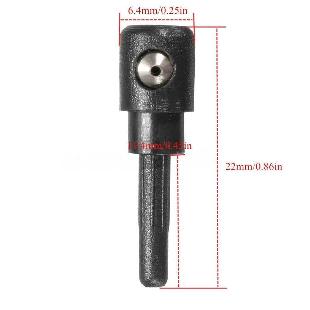 Black rear windscreen washer nozzle replacement part for Volkswagen Golf Audi Skoda cars