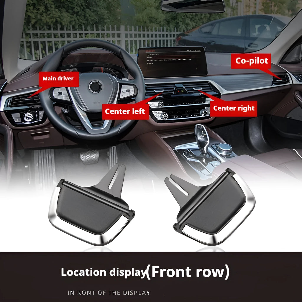 Air conditioning outlet paddle grille adjustment buckle for BMW 5 Series vent