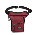 Crossbody cycling leg bag in nylon material with waterproof and anti-theft features