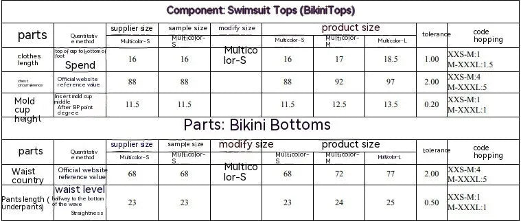 Women's printed separate swimwear bikini set with tube top and briefs