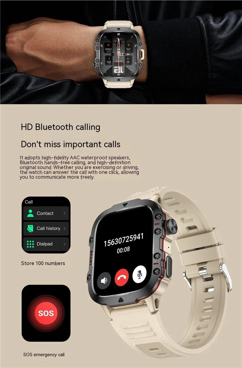 QX11 Smart Bluetooth Watch in black zinc alloy case with TFT screen, shown on a silicone strap.