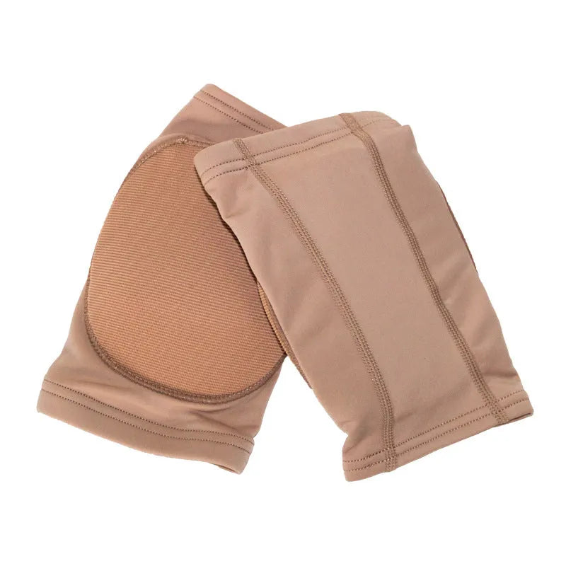 Ballet dance knee pads in black and skin colour with five size options for yoga and exercise protection