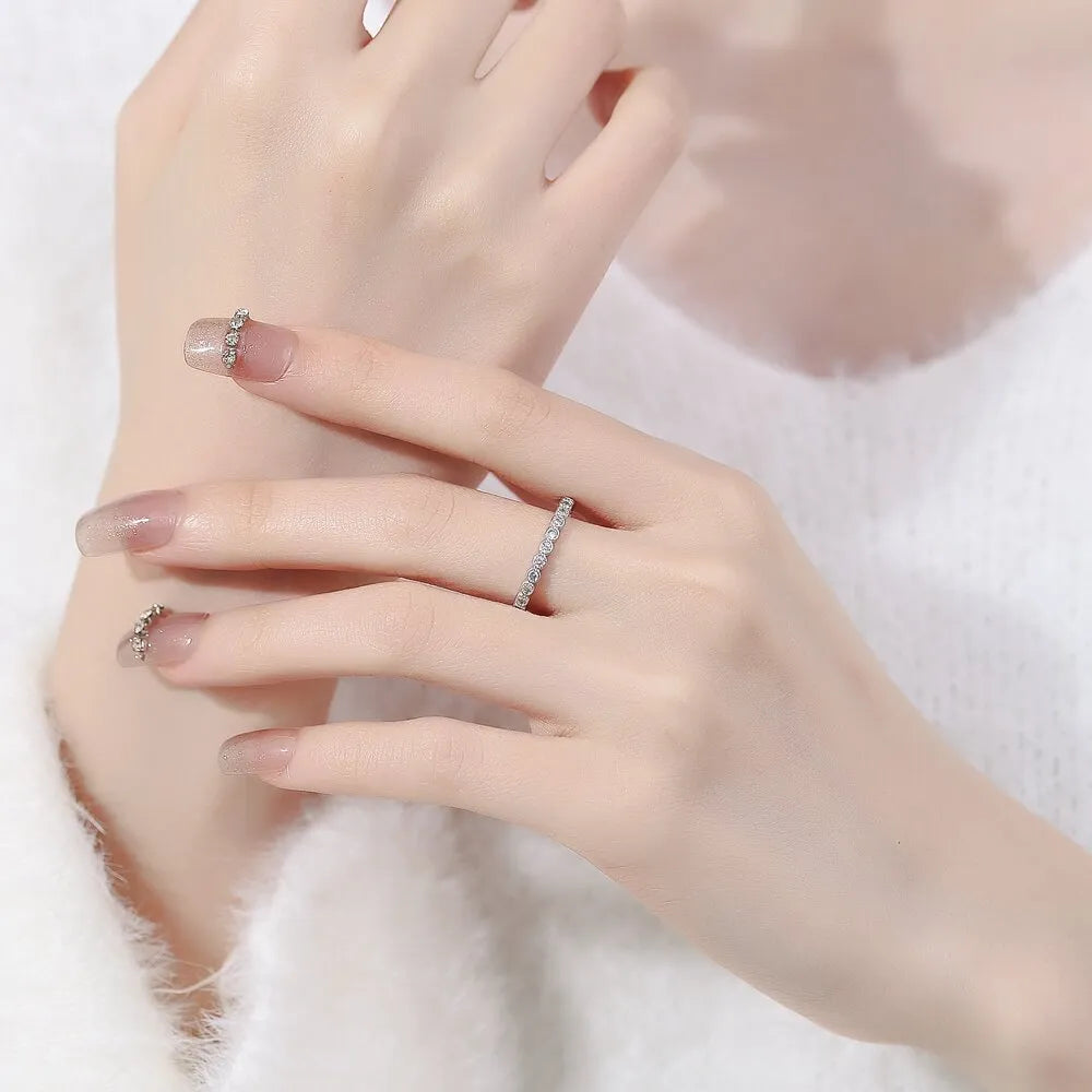 Women's geometric open mouth ring in copper with electroplated white gold or yellow gold finish