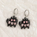 Women's alloy earrings with cross crystal designs in multiple colour options