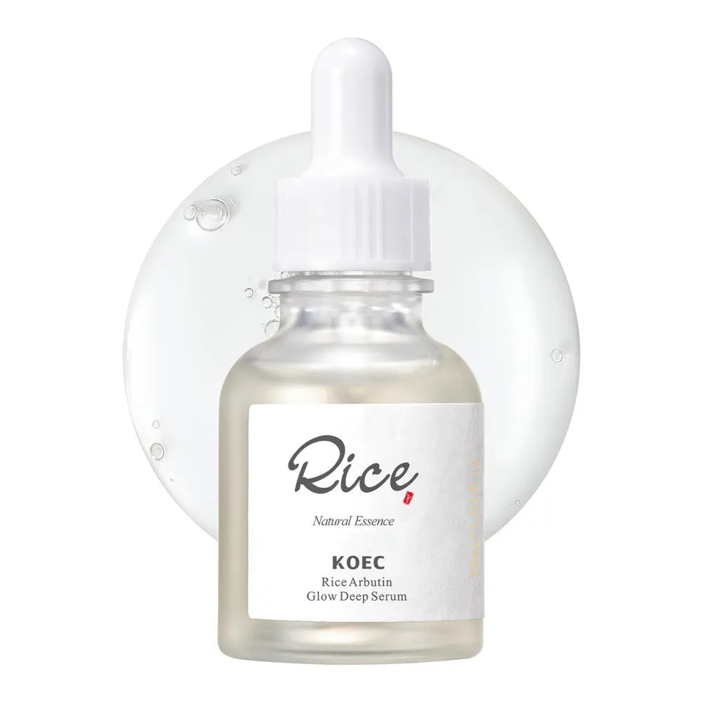 KOEC rice honey skin care three-piece set with facial mask essence and lotion in packaging
