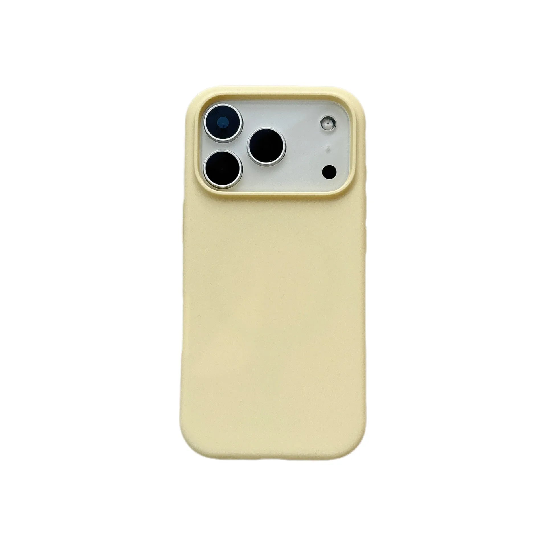 Liquid silicone magnetic phone case for iPhone with AI button in Antique White colour