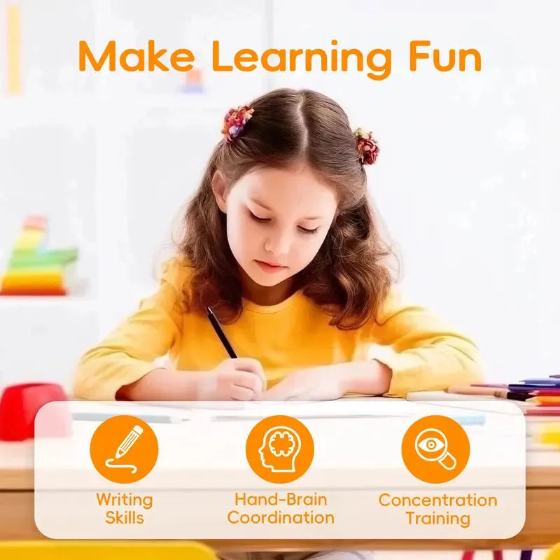 Children's word practice painting manual writing brace with stationery set for handwriting and drawing