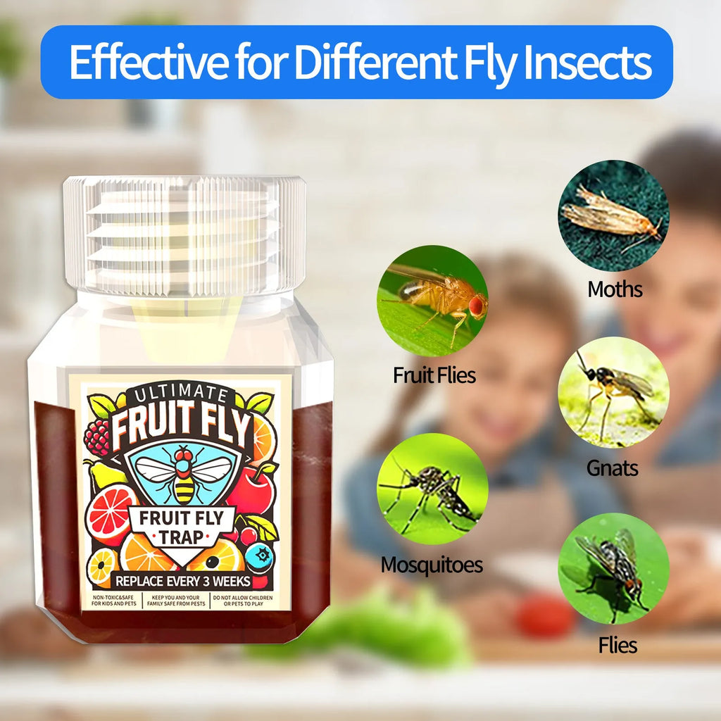 Bottle of fruit fly trap bait liquid refill for SK003 models