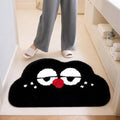 Cartoon anime pattern bathroom mat in soft polyester fibre with cashmere-like texture