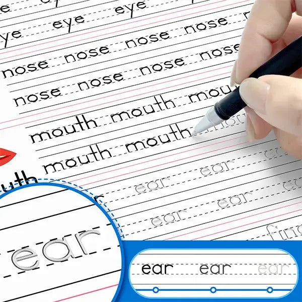 Children's word practice painting manual writing brace with stationery set for handwriting and drawing