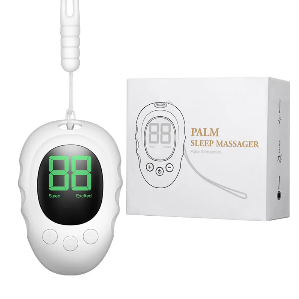 Silicone sleep aid hand grip sleep monitor in black, green or white colour with charging cable