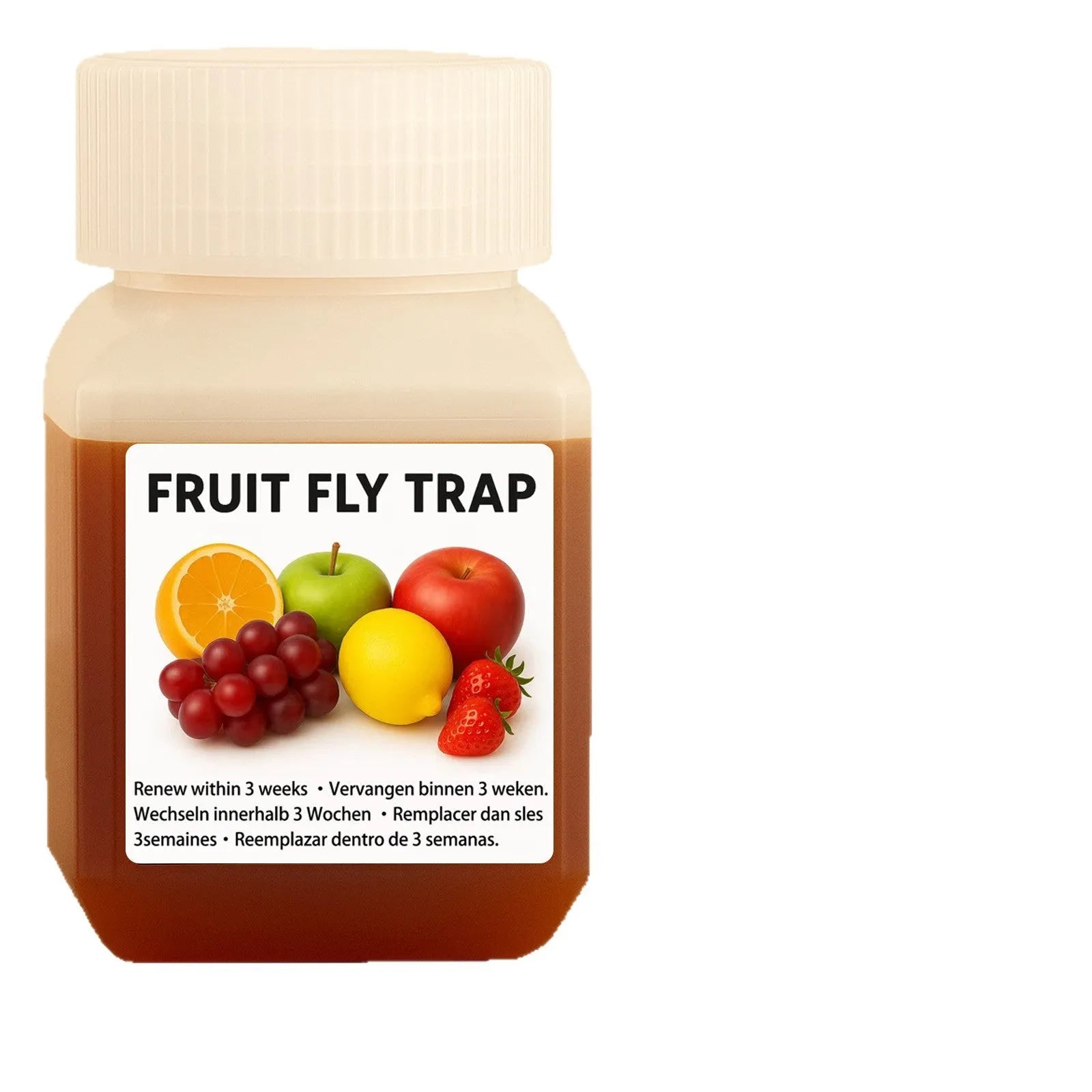 Bottle of fruit fly trap bait liquid refill for SK003 models