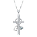 Original design cross stethoscope necklace with electroplated copper pendant and chain