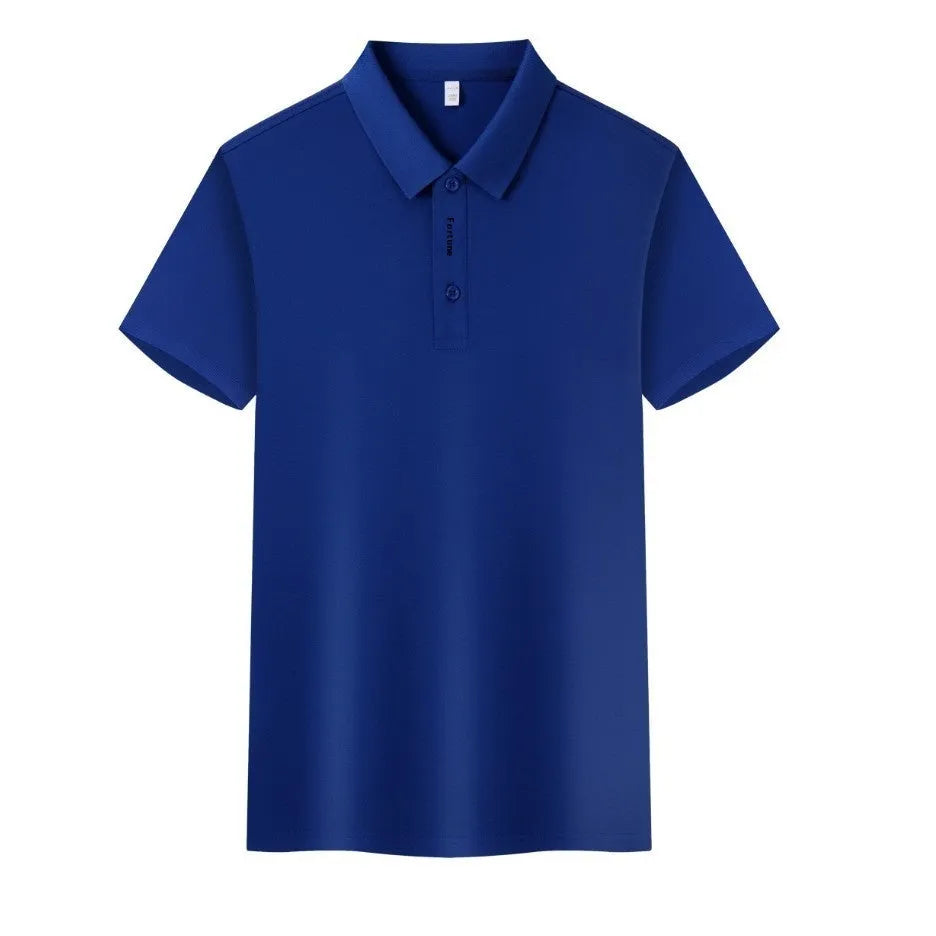 Men's short sleeve polo t-shirt in cotton spandex blend available in multiple colours and sizes