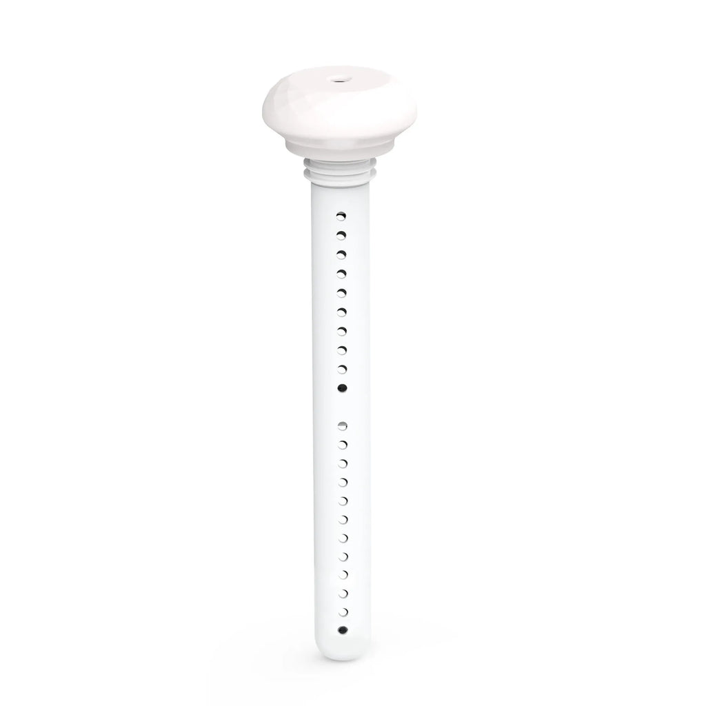 USB mini ultrasonic humidifier in white with cool mist and LED lamp, 54x220mm
