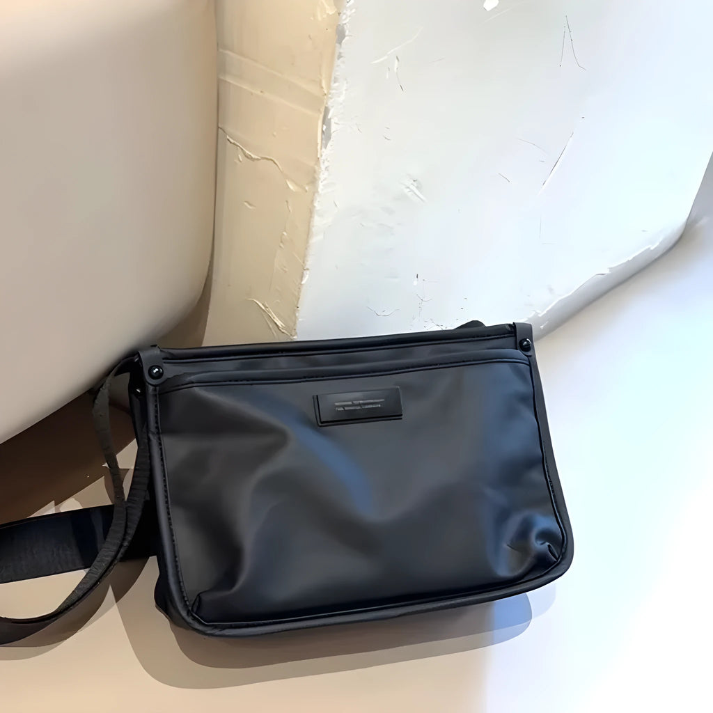 Retro square Oxford cloth crossbody bag with adjustable strap for casual travel