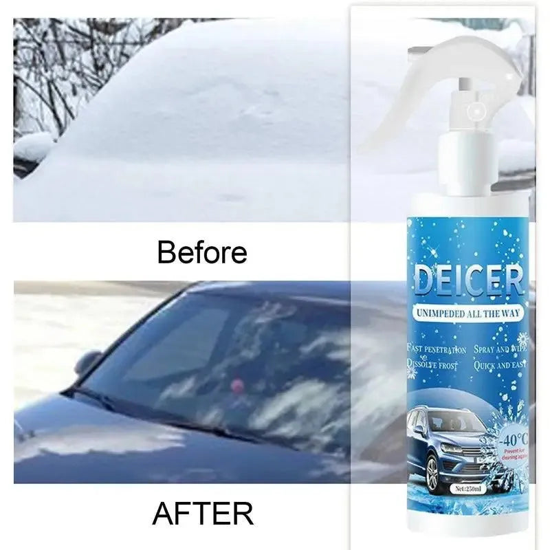 250ml car deicer spray can for winter ice removal from windows and locks