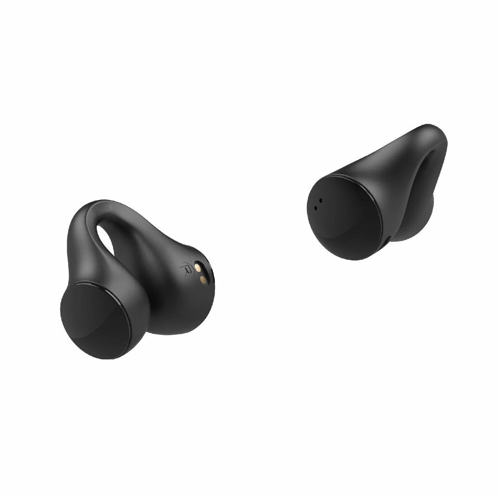 Open-ear clip-on Bluetooth headset, 11.2mm oscillator, 16.9g per earphone, black or white, USB Type charging