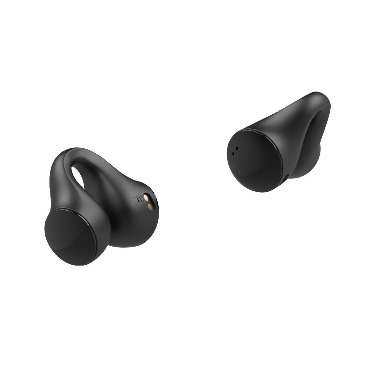 Open-ear clip-on Bluetooth headset, 11.2mm oscillator, 16.9g per earphone, black or white, USB Type charging