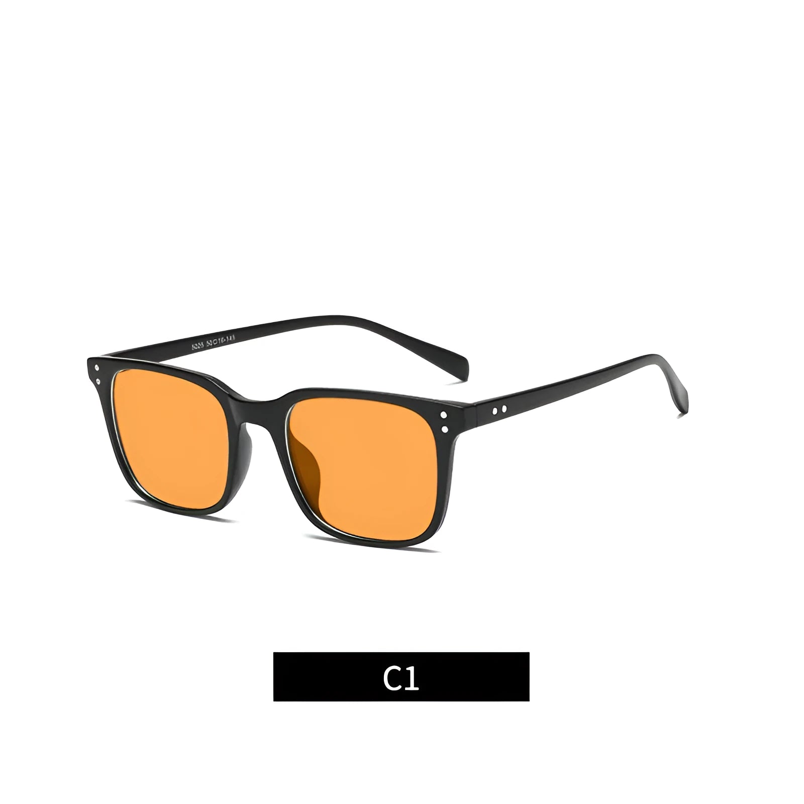 Orange lens anti-blue light glasses with a TR90 frame, shown in one of eleven available colour options.