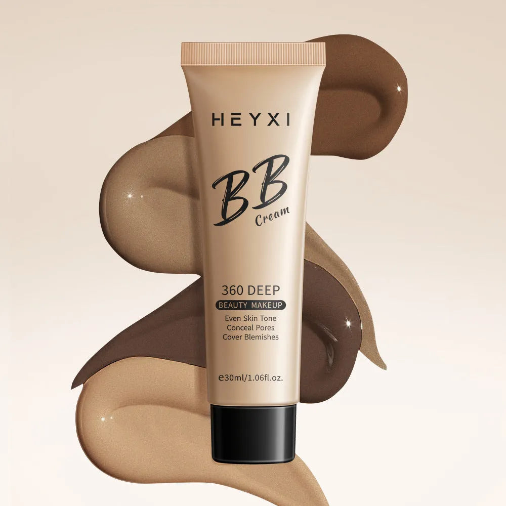 Waterproof sweat-resistant BB cream cosmetic product showing four colour options