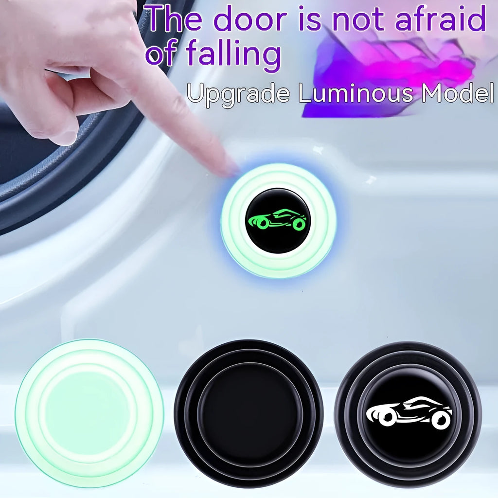 20mm diameter silicone car door shock pads in black and luminous colour options for vehicle protection