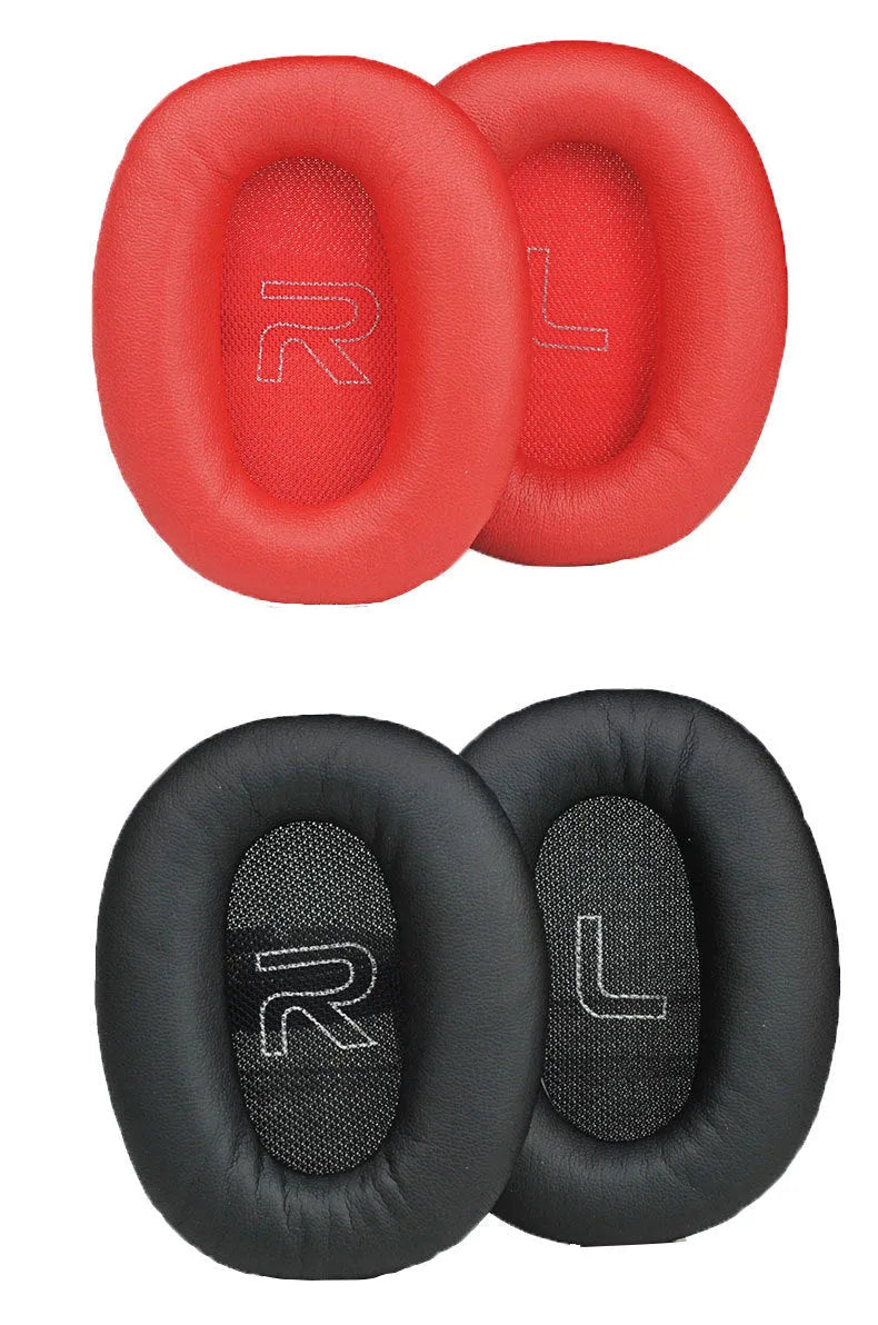 Black protein skin ear cushion replacement for Walker W820BT headphones oval shape
