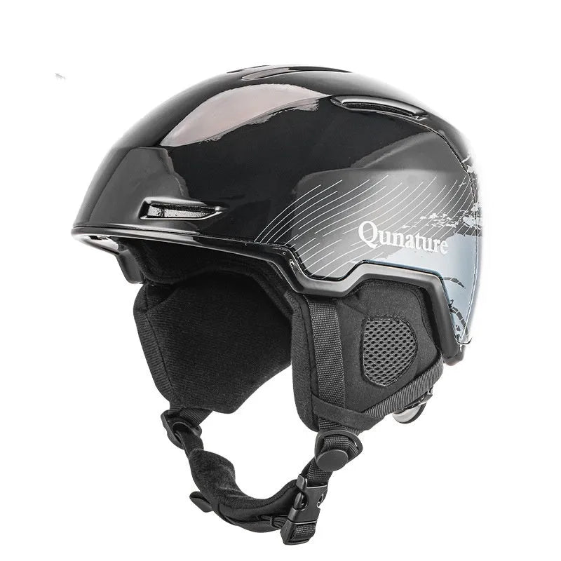 Wild Skiing double board helmet in bright white with grey trim for skiing and snowboarding protection