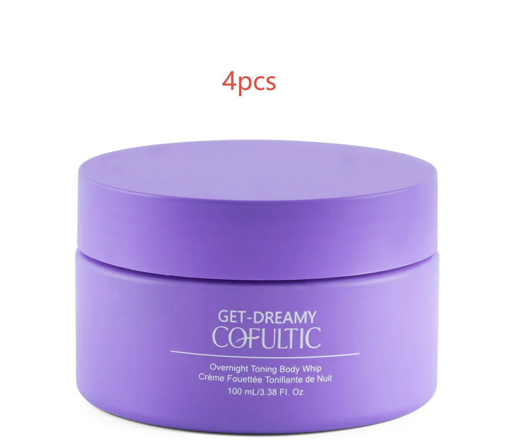 Cofultic Night Sleep Tightening Cream 100ml jar with pump dispenser, shown on a soft surface