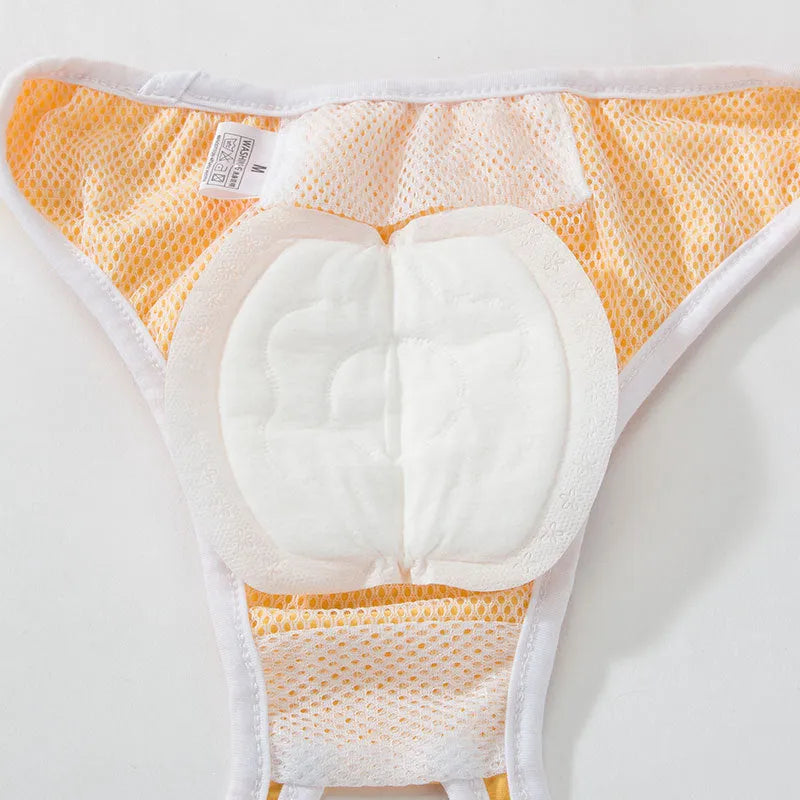 Pack of 30 disposable pet protection pads made from non-woven fabric for dog physical pants, on white background