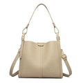 Retro-style ladies shoulder bag in soft PU material with internal organisers and single strap
