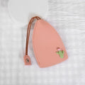 Cartoon pull-out key case protector in PU leather with elastic strap for car keys