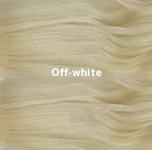 Lace wig with long curly gradient highlight hair in medium small volume, light gold colour