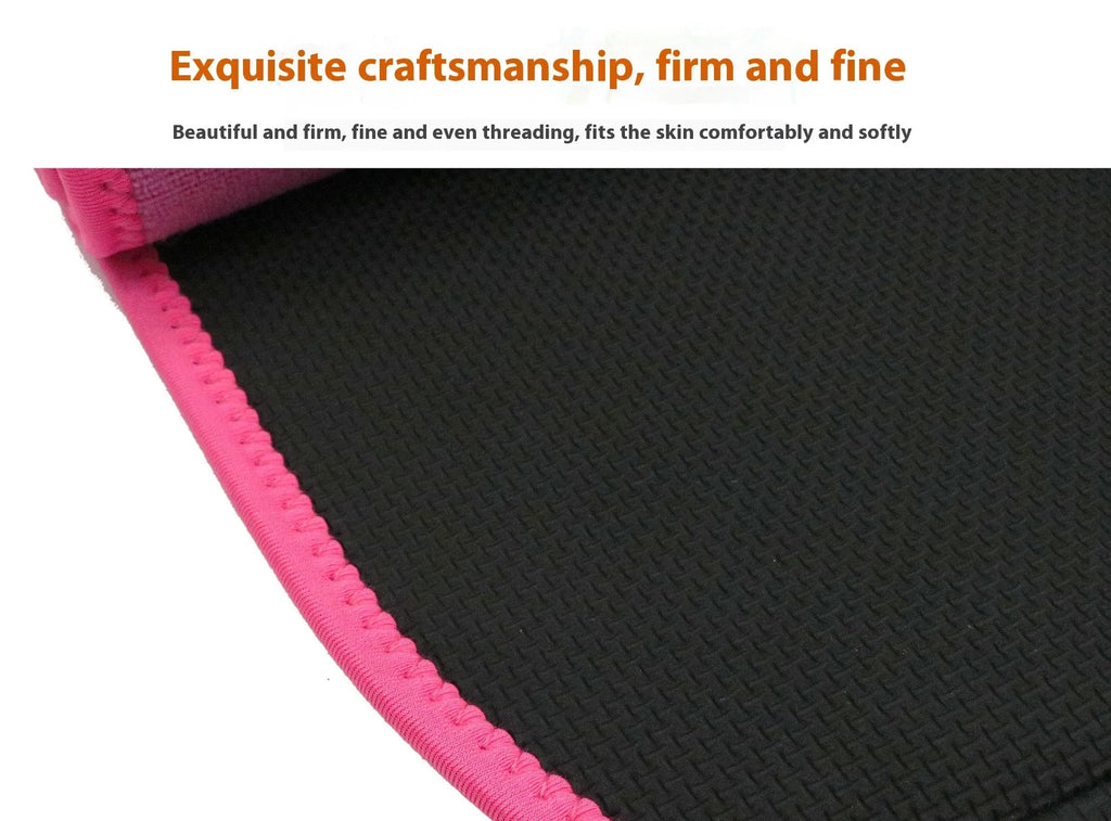 Black neoprene lumbar support belt for fitness and sport waist protection.