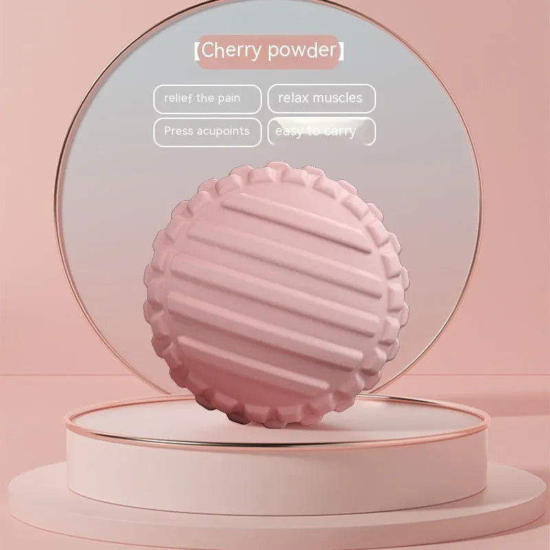 6cm diameter TPR foot massage ball in pink, blue, green, and purple colours with peanut ball and suit style options