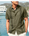Plus size men's digital print short sleeve shirt in flower pattern, polyester, cardigan style, sizes S to 5XL