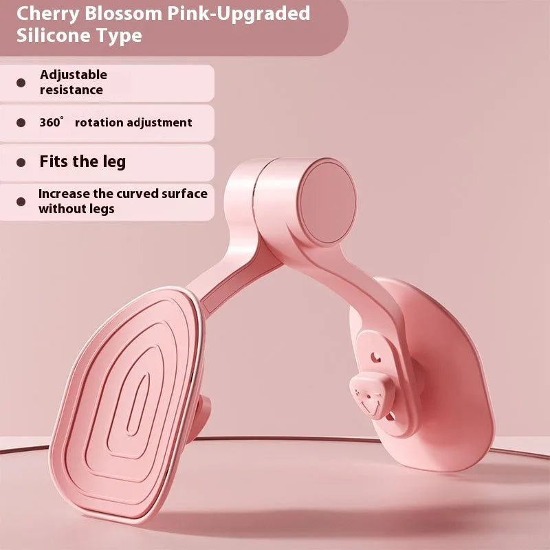 Pink and purple postpartum pelvic floor muscle trainer with PP coated construction and 3-gear adjustable resistance
