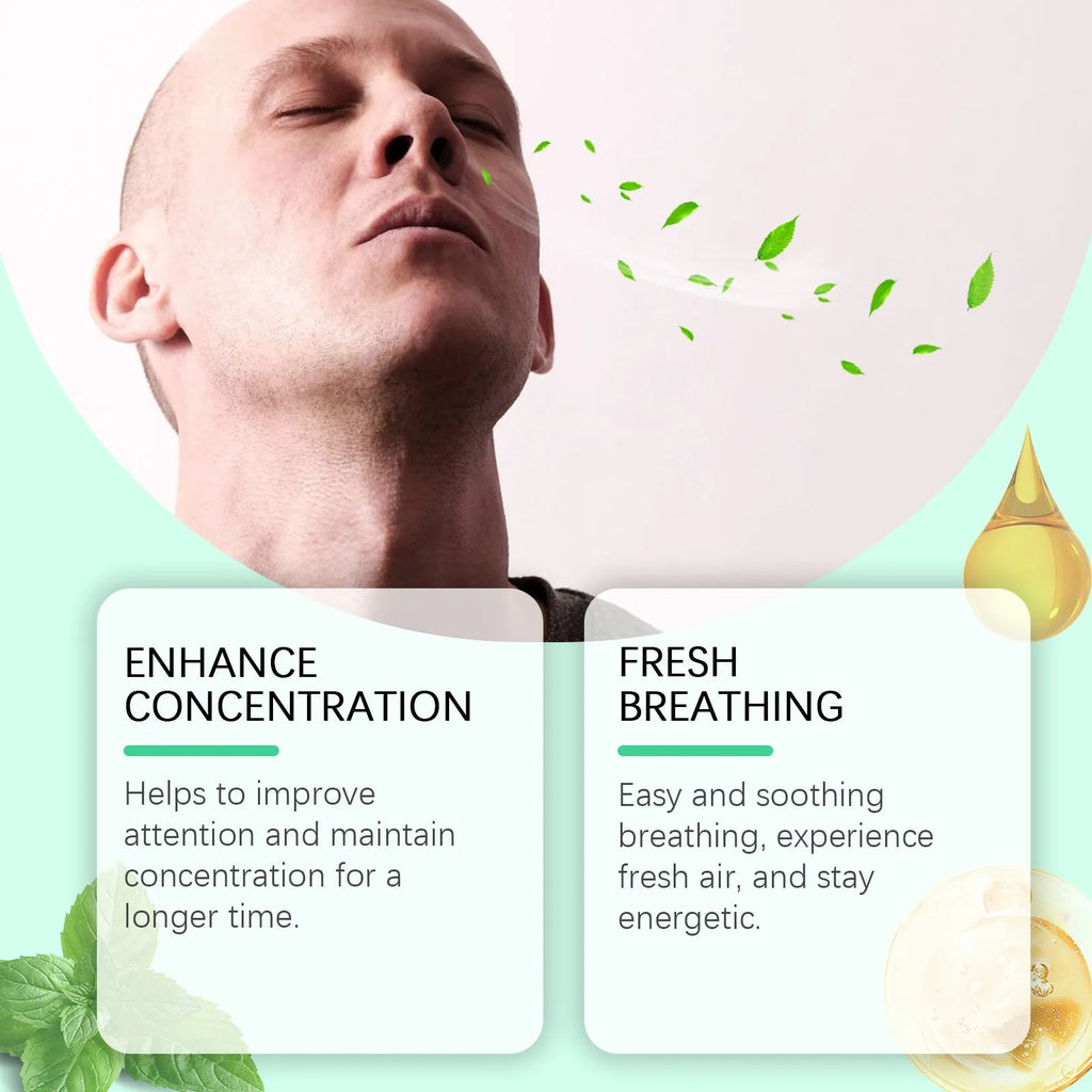 Menthol and spearmint nose soothing spray and gel suit in 5.4ml portable multi-unit packaging